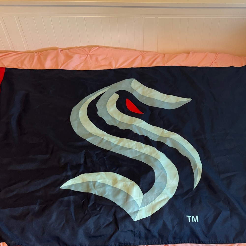 NHL Black and Red Flag